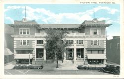 Colonial Hotel, Monmouth, Illinois Postcard
