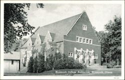 Monmouth College Auditorium, Monmouth, Illinois Postcard
