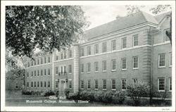 Grier Hall, Monmouth College, Monmouth, Illinois Postcard