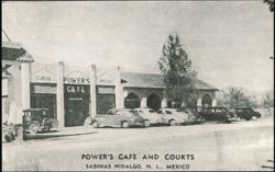 Power's Cafe and Courts, Sabinas Hidalgo, Mexico Postcard