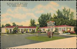 Harding's Motel, 3650 Fourth Street North Postcard