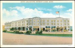 Hotel Graystone, Famous for Good Food, Detroit Lakes, MN Postcard