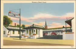 Stamm's Hotel Court, 19 Ultra Modern Rooms, Route 41 Postcard