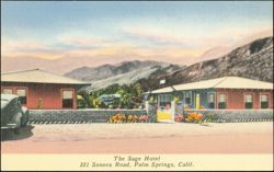 The Sage Hotel, 221 Sonora Road, Palm Springs, California Postcard