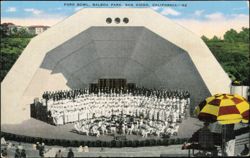 Ford Bowl, Balboa Park, Symphonies Under the Stars Postcard
