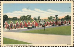 Carl's Courts No. 2, Modern Tile and Brick Cottages Postcard