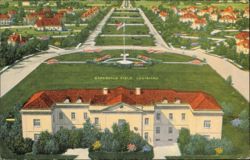 Barksdale Field, Louisiana Aerial View Postcard