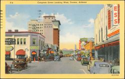 Congress Street Looking West, Tucson, Arizona Postcard