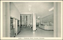 Lobby of the Pathfinder Hotel Postcard