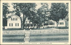 The Locusts House, Belgrade Lakes, Maine Postcard