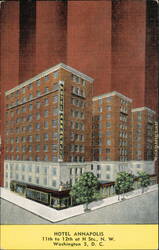 Hotel Annapolis, 11th to 12th at H Streets, N.W. Postcard