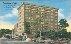 Pershing Hotel, 1428 Peachtree St. at Pershing Point Postcard