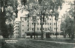 Elmwood Hotel, Waterville, Maine Postcard