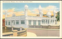 Mohammedan Mosque, Port of Spain, Trinidad Postcard
