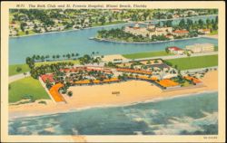 The Bath Club and St. Francis Hospital Postcard