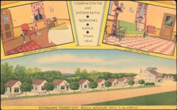 Schuman's Tourist City, Motor Court and Hotel Postcard