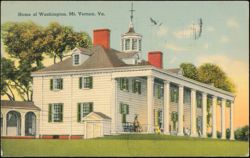 Mount Vernon, Home of George Washington, Virginia Postcard