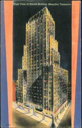Sterick Building Night View, Memphis, Tennessee Postcard