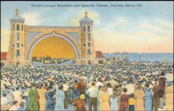 World's Largest Bandshell and Open-Air Theater Postcard