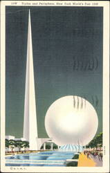 Trylon and Perisphere, 1939 New York World's Fair Postcard