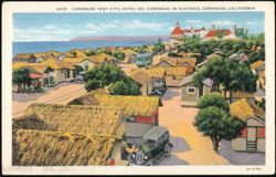 Coronado Tent City and Hotel del Coronado Postcard
