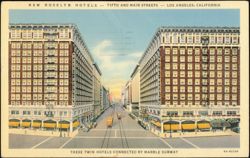 New Rosslyn Hotels, Fifth and Main Streets Postcard
