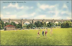 Eighth Street Bridge, Allentown, Pennsylvania Postcard
