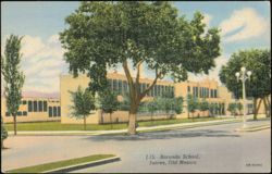 Borunda School Building, Juarez, Mexico Postcard