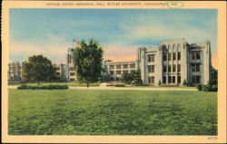 Arthur Jorden Memorial Hall, Butler University Postcard