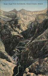 Bright Angel Trail Switchbacks, Grand Canyon National Park Postcard