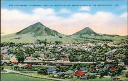 San Luis Mountain and Bishop's Peak, San Luis Obispo Postcard