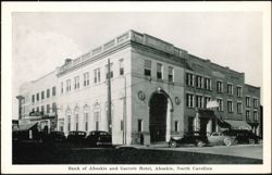 Bank of Ahoskie and Garrett Hotel Building Postcard