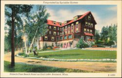 Roberts Pine Beach Hotel on Gull Lake Postcard
