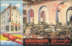 Bookbinders Sea Food House, 215 South 15th Street Postcard