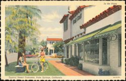 In the Plaza, Typical Desert Costumes, Palm Springs Postcard