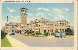 Missouri Pacific Depot, Little Rock, Arkansas Postcard