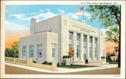 United States Post Office Building, Stroudsburg, PA Postcard