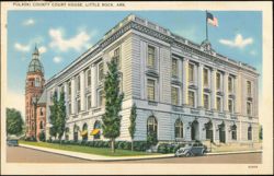 Pulaski County Court House, Little Rock, Arkansas Postcard