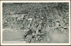 Aerial View of Nyack-on-Hudson, New York Postcard
