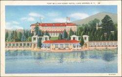 Fort William Henry Hotel, Lake George, New York Postcard