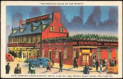 Jack Dempsey's Restaurant, 50th St at 8th Ave, New York Postcard