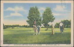 Mountain Lake Mile High Golf Course, Virginia Postcard