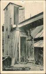Montana Double-Decker Outdoor Plumbing Facilities Postcard
