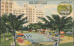 The Vanderbilt Hotel, Miami Beach, Florida Postcard