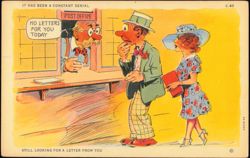 Humorous Comic Illustration, No Letters For You Today Postcard