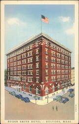 Roger Smith Hotel, Holyoke, Massachusetts Postcard