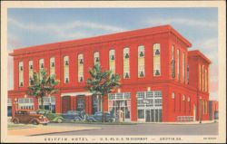 Griffin Hotel, U.S. 41 and U.S. 19 Highway Postcard