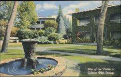 One of the Patios at Gilman Hot Springs, California Postcard