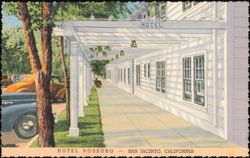 Hotel Vosburg, San Jacinto, California Postcard
