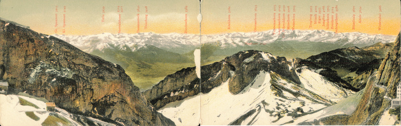 Swiss Alps Panorama: Titlis, Eiger, Mönch, Jungfrau Peaks
